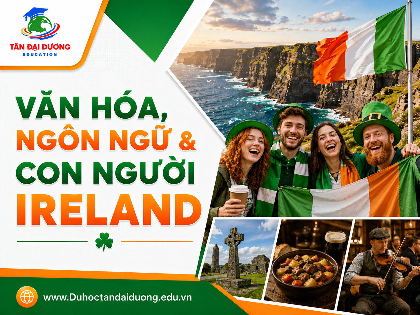 Văn hóa, ngôn ngữ & con người Ireland