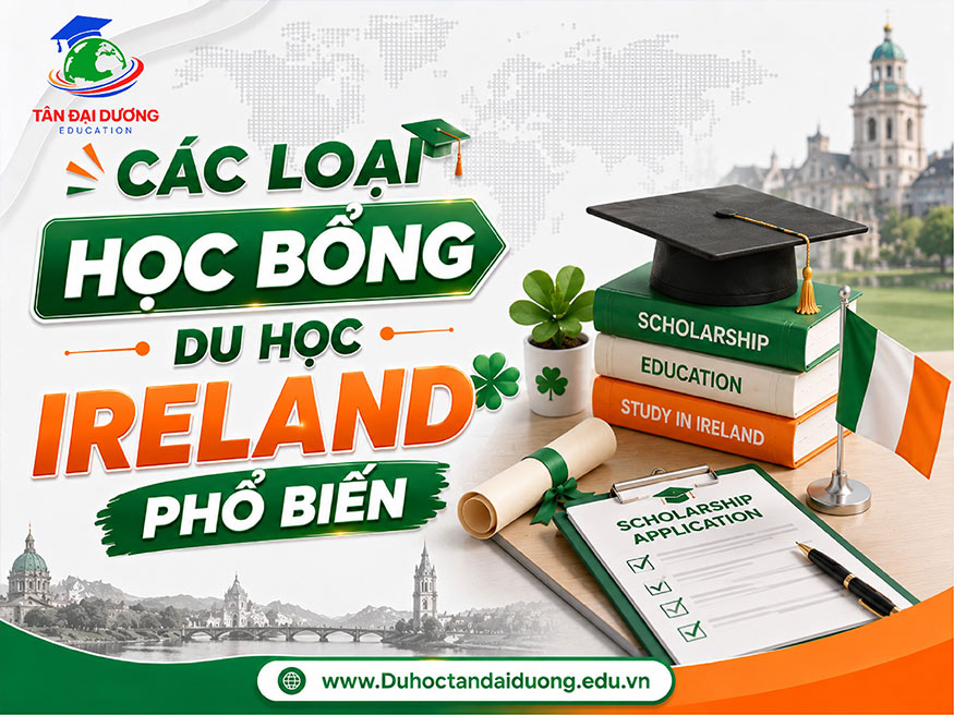 Các loại học bổng du học Ireland