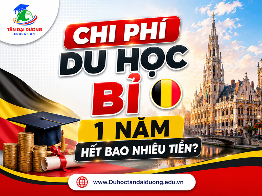 Chi phí du học Bỉ: 1 năm hết bao nhiêu tiền?