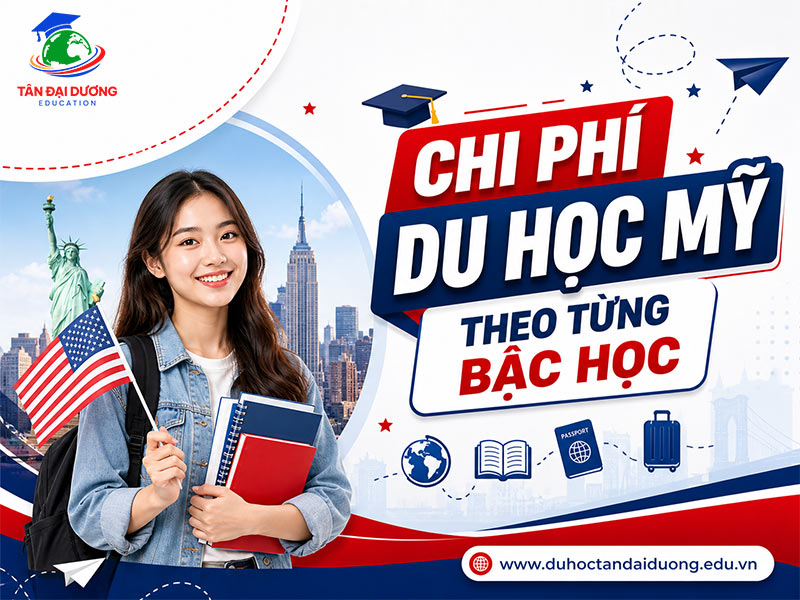 Chi phí du học Mỹ theo từng bậc học