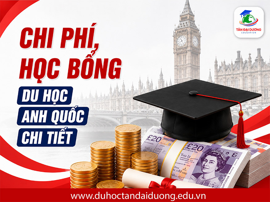 Chi phí, học bổng du học Anh Quốc