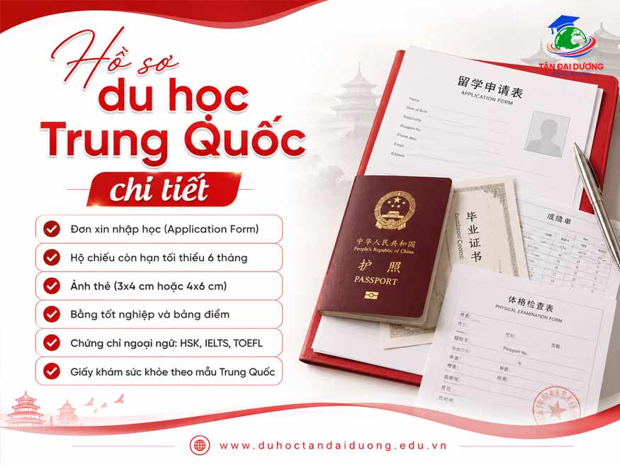 Hồ sơ du học Trung Quốc chi tiết