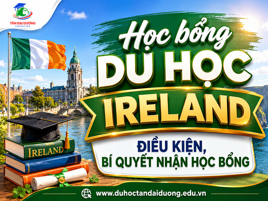 Học bổng du học Ireland: Điều kiện, Bí quyết nhận học bổng