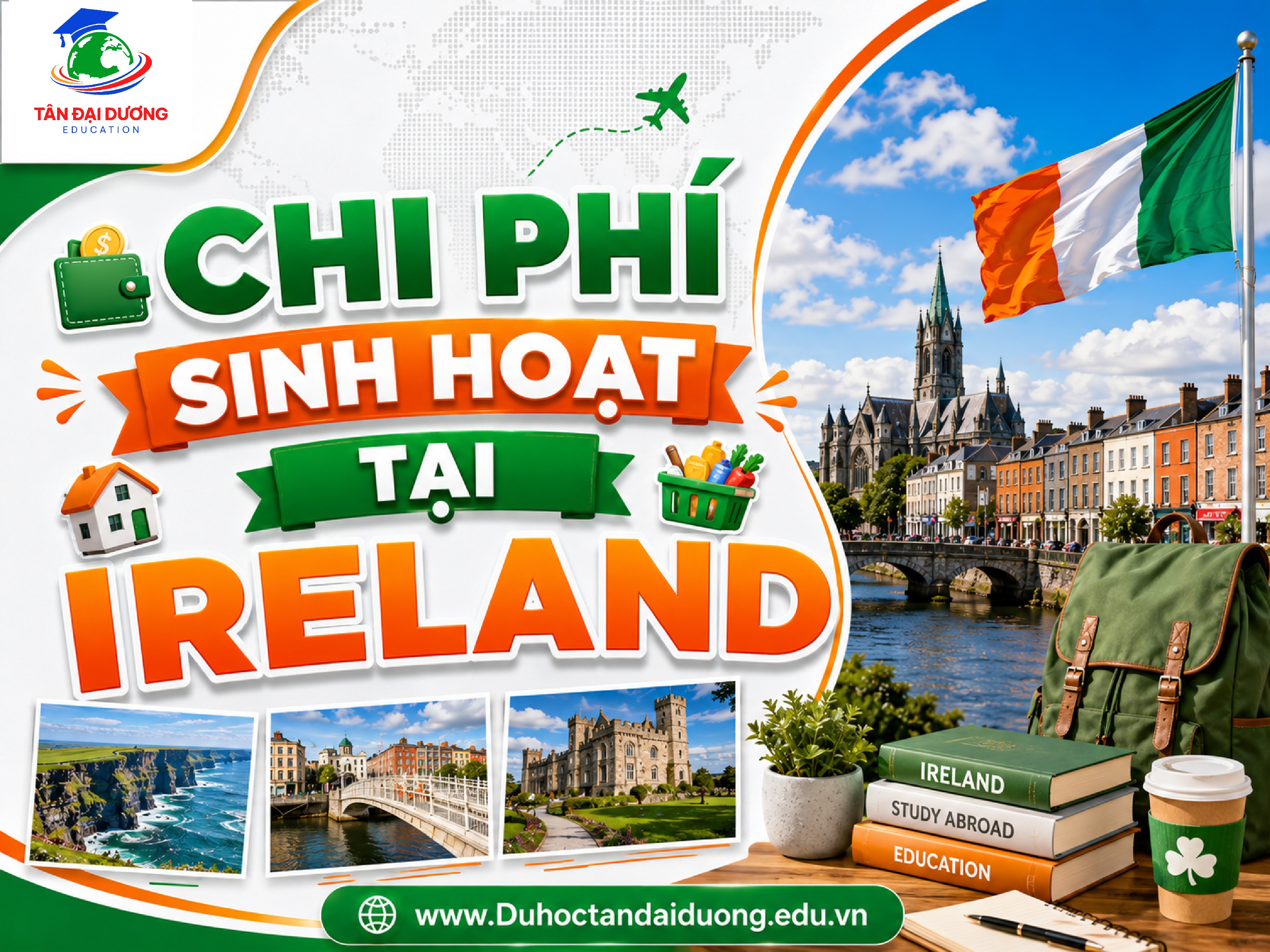 Chi phí sinh hoạt tại Ireland