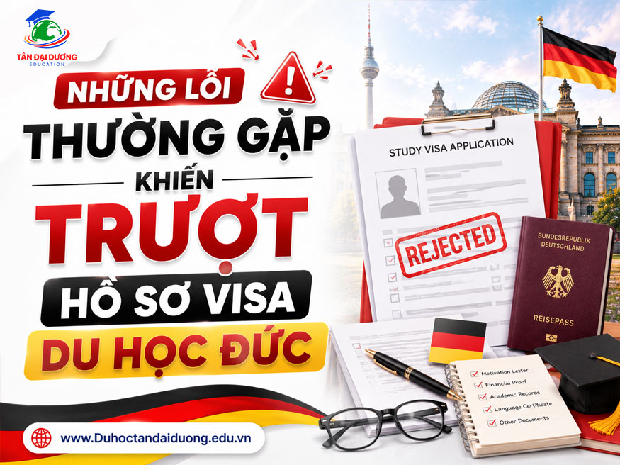 Những lỗi thường gặp khiến trượt hồ sơ visa du học Đức