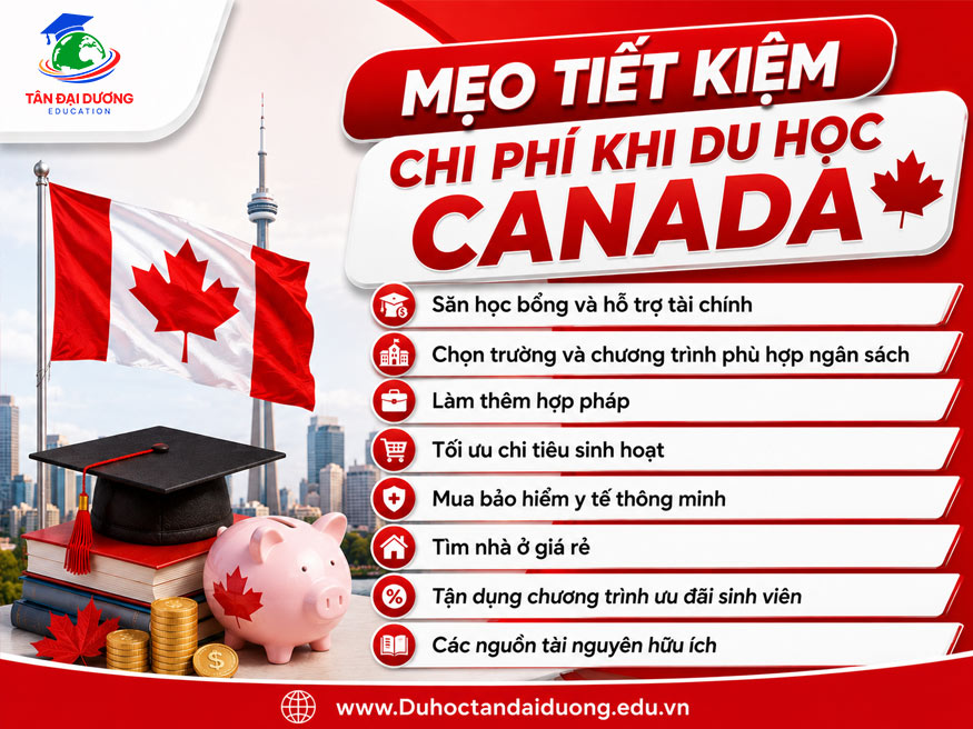 Mẹo tiết kiệm chi phí khi du học Canada