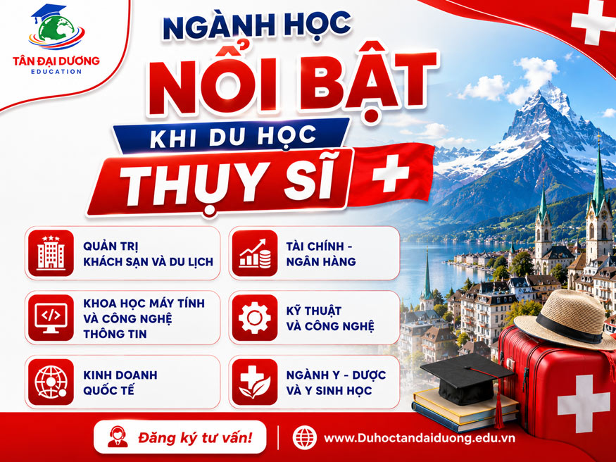 Ngành học nổi bật khi du học tại Thụy Sĩ