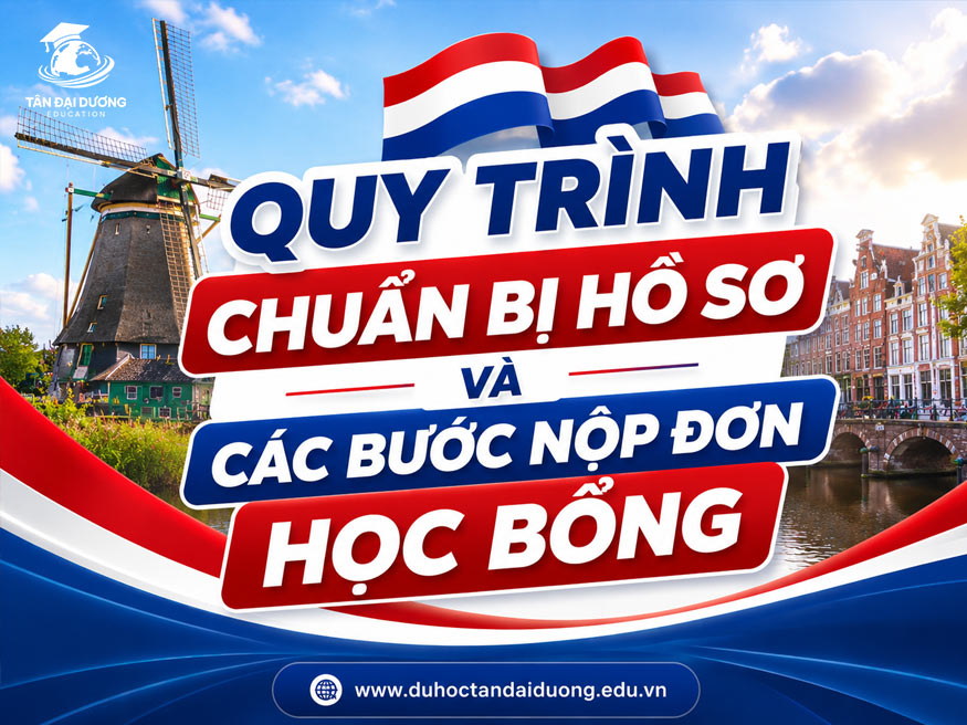 Quy trình chuẩn bị hồ sơ và các bước nộp đơn học bổng