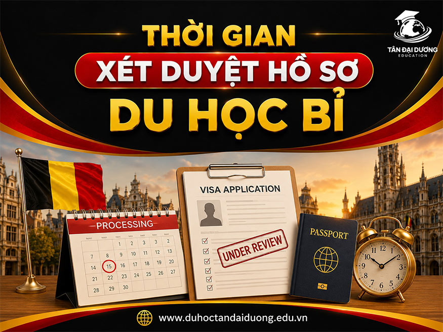 Thời gian xét duyệt hồ sơ du học Bỉ