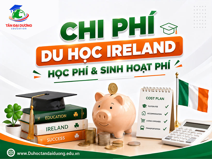 Chi phí du học Ireland: Học phí & Sinh hoạt phí