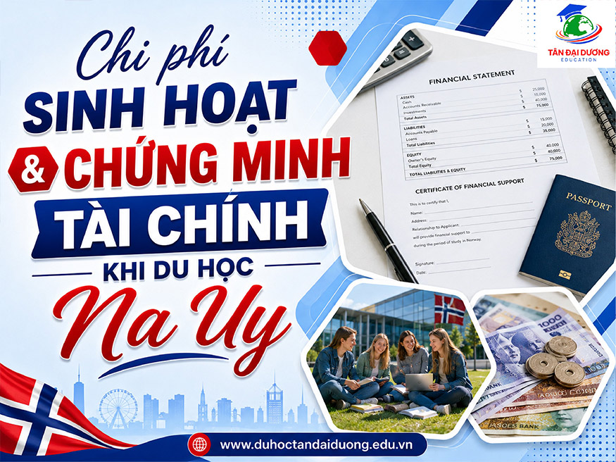 Chi phí sinh hoạt & chứng minh tài chính khi du học Na Uy