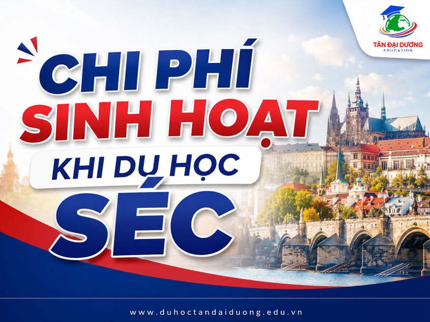 Chi phí sinh hoạt khi du học Séc