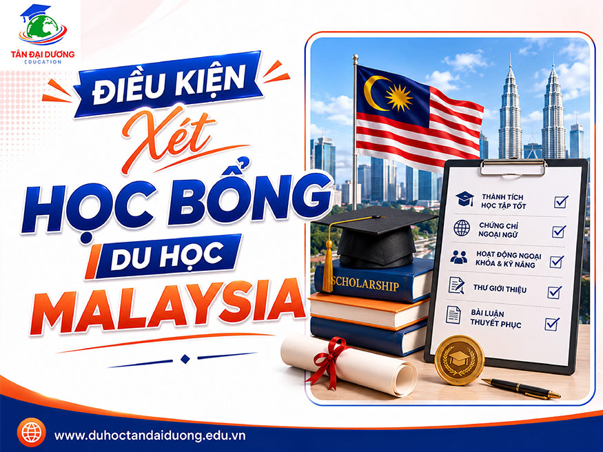 Điều kiện xét học bổng du học Malaysia