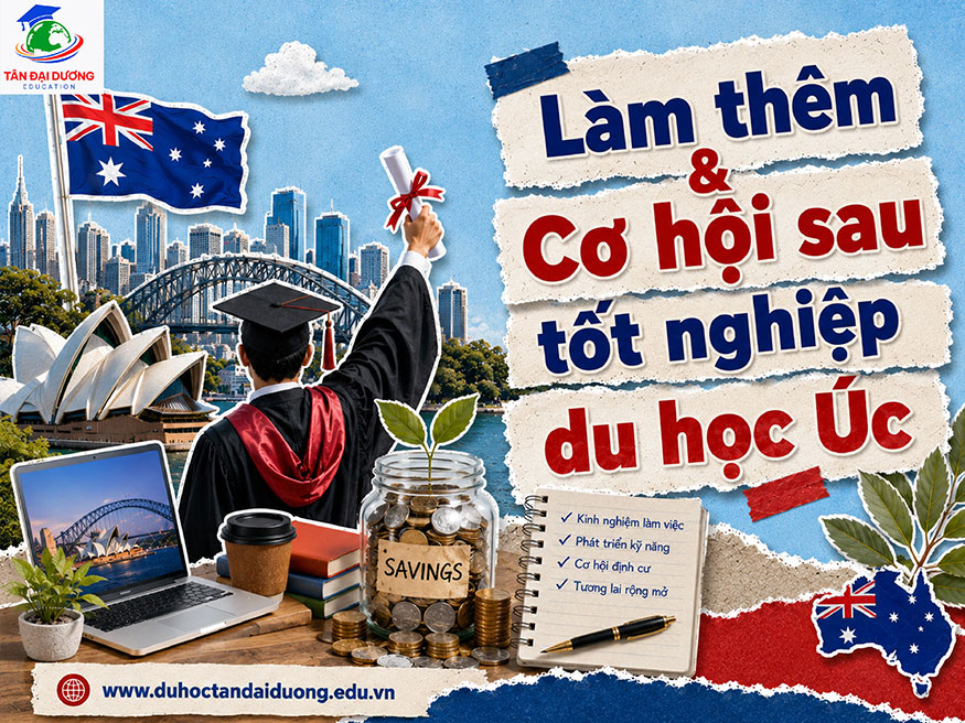Làm thêm & Cơ hội sau tốt nghiệp du học Úc