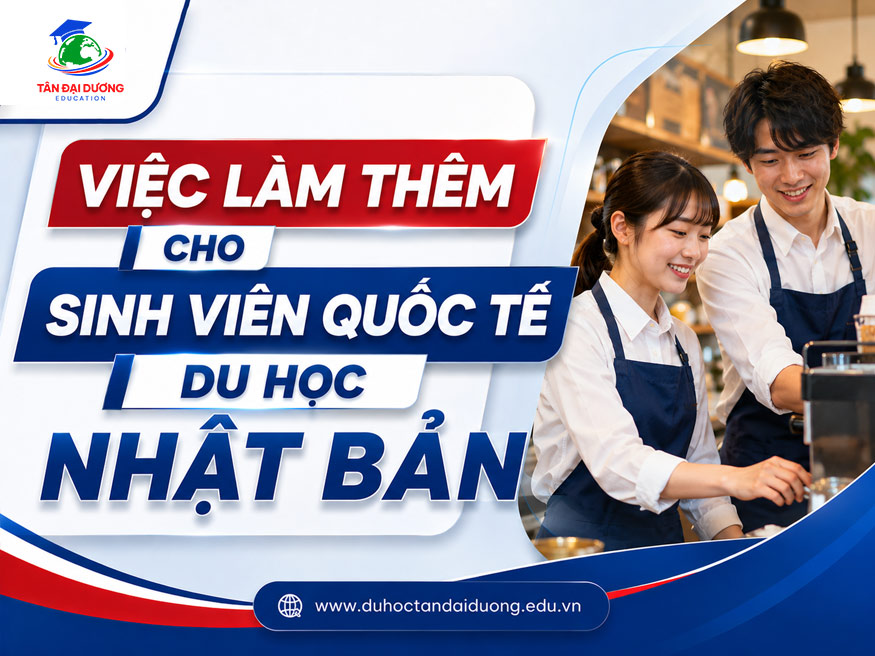 Việc làm thêm cho sinh viên quốc tế du học Nhật Bản