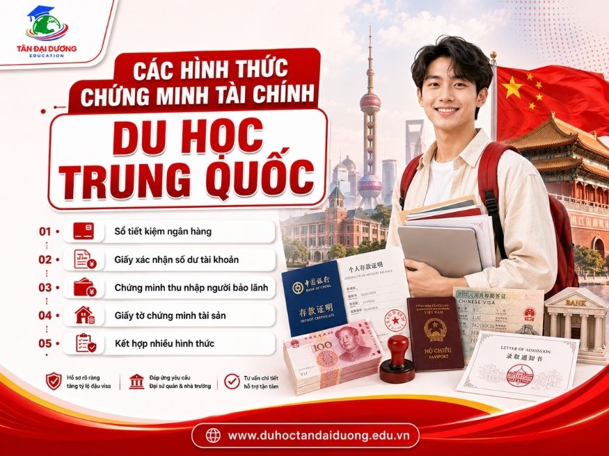 Các hình thức chứng minh tài chính du học Trung Quốc