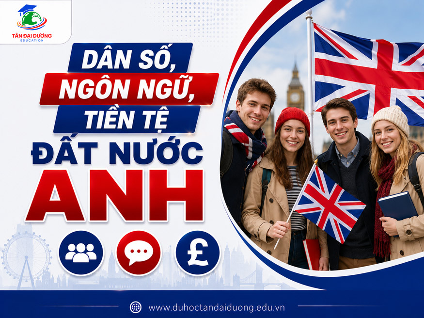 Dân số, ngôn ngữ, tiền tệ đất nước Anh