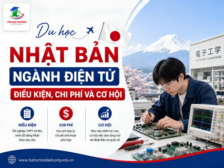 Tổng quan ngành điện tử tại Nhật Bản và cơ hội dành cho du học sinh