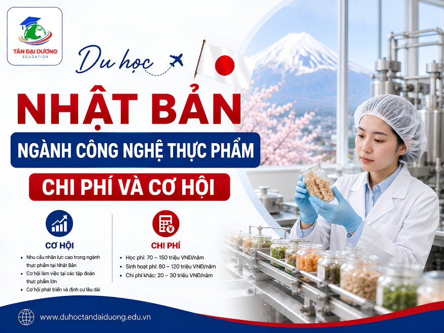Vì sao nên du học ngành công nghệ thực phẩm tại Nhật Bản?