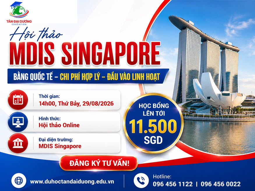 Hội thảo MDIS Singapore: Bằng quốc tế – Chi phí hợp lý