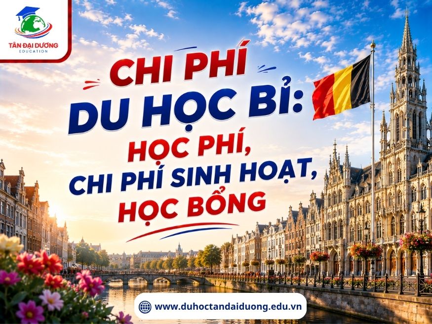 Chi phí du học Bỉ: Học phí, chi phí sinh hoạt, học bổng