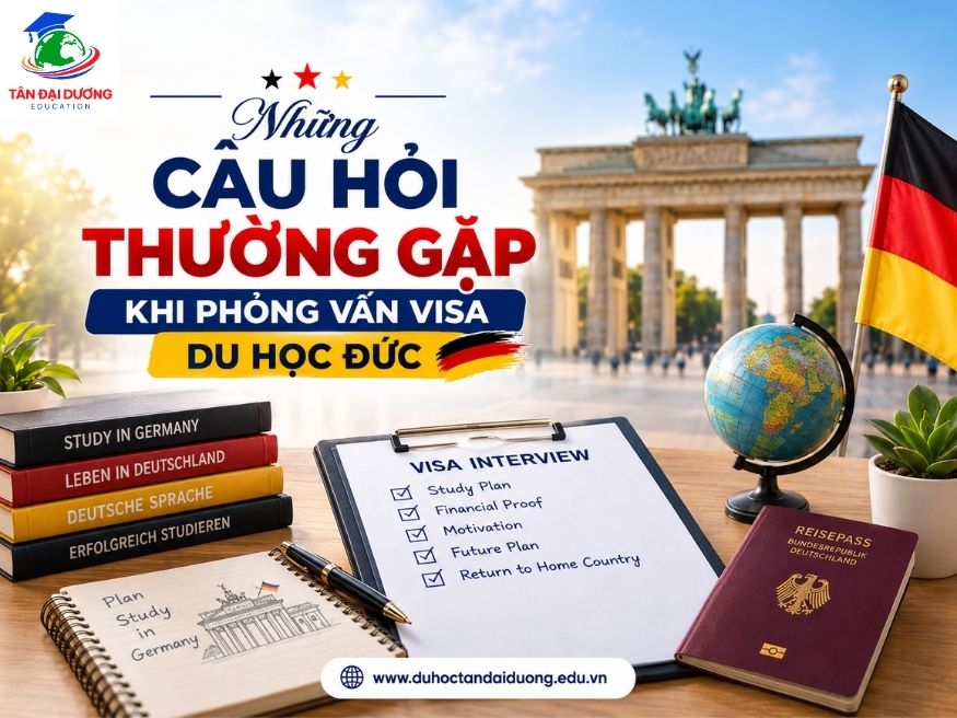 Những câu hỏi thường gặp khi phỏng vấn visa du học Đức