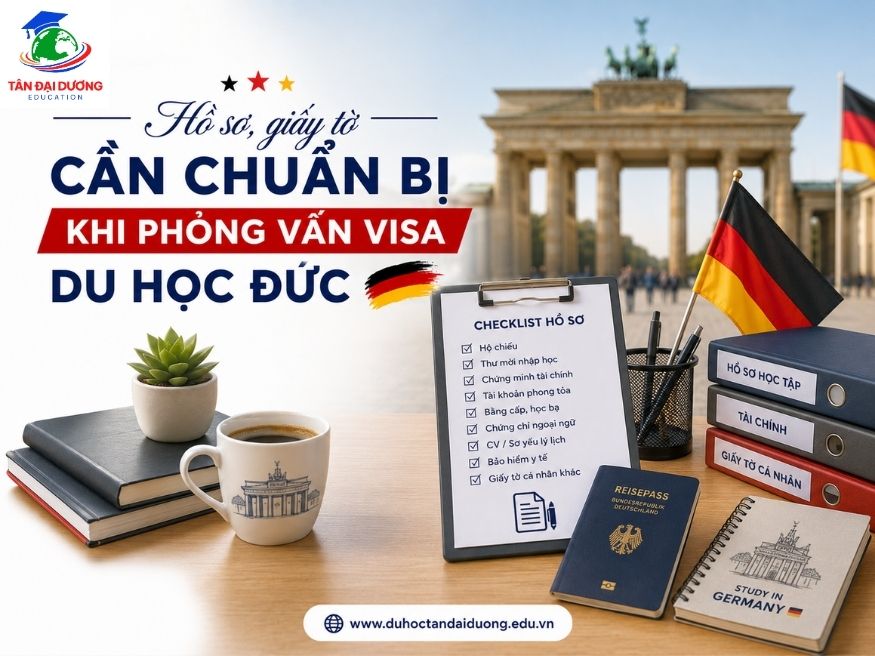 Hồ sơ, giấy tờ cần chuẩn bị khi phỏng vấn visa du học Đức