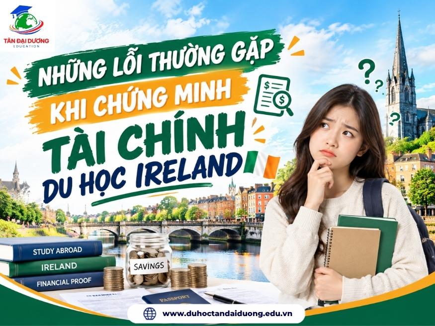 Những lỗi thường gặp khi chứng minh tài chính du học Ireland