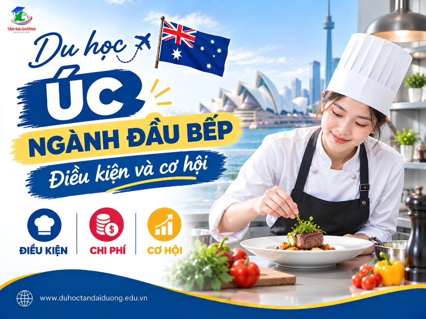 Bảng tóm tắt nhanh các thông tin cần biết khi du học Úc ngành đầu bếp