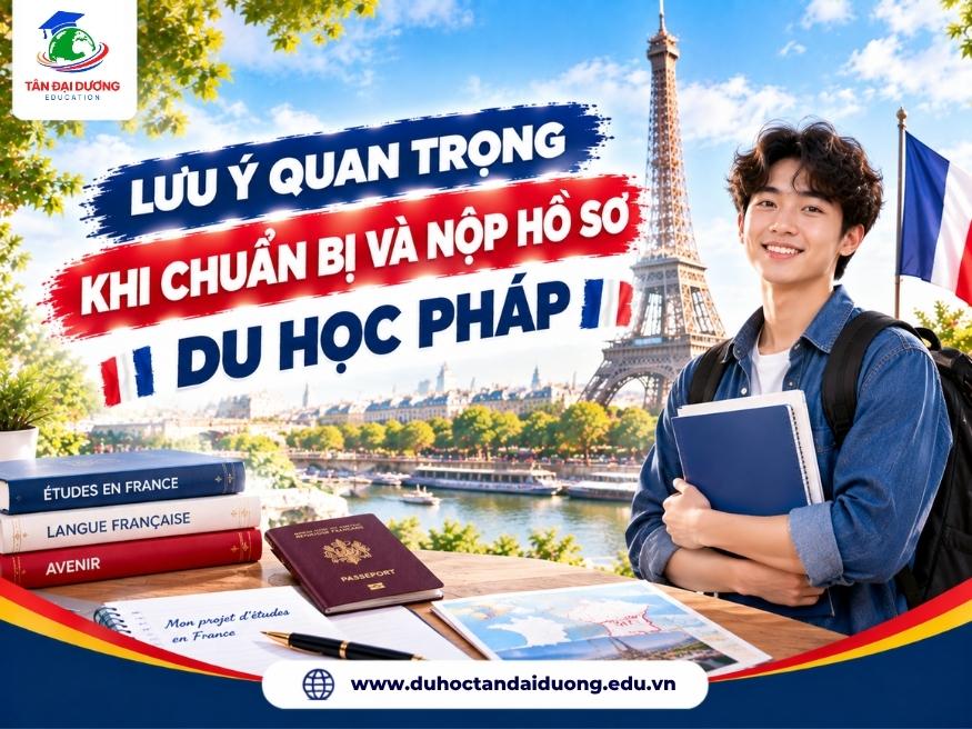 Lưu ý quan trọng khi chuẩn bị và nộp hồ sơ du học Pháp