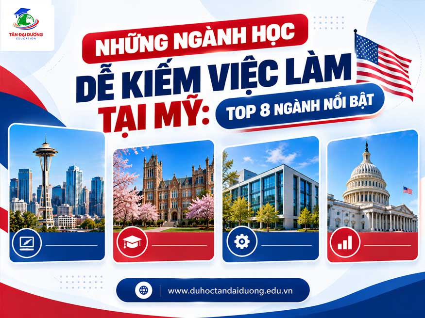 Những ngành học dễ kiếm việc làm tại Mỹ: Top 8 ngành nổi bật